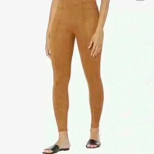 SPANX Faux Suede Women's Leggings Rich Caramel Size Sm, Md, & L NWT